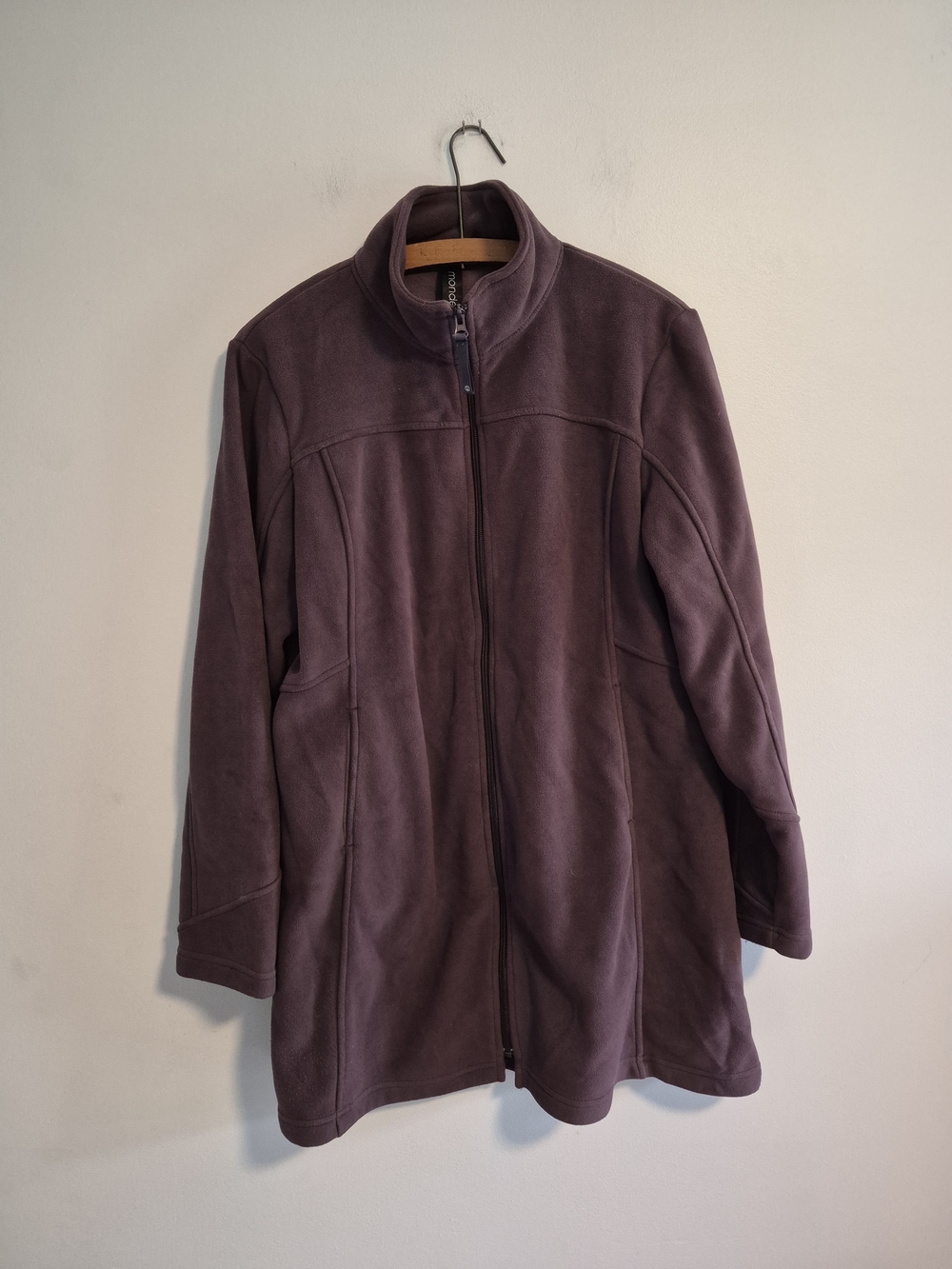 Mondetta Xl Plum Purple Full Zip Up Fleece Sweater Jacket